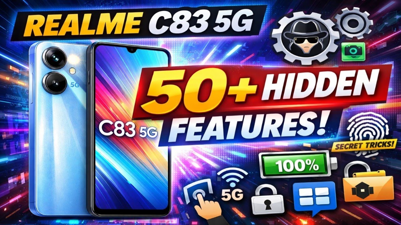 Realme C83 5G Tips and Tricks | Realme C83 5G Top 50+ Hidden Tips | Top 50+