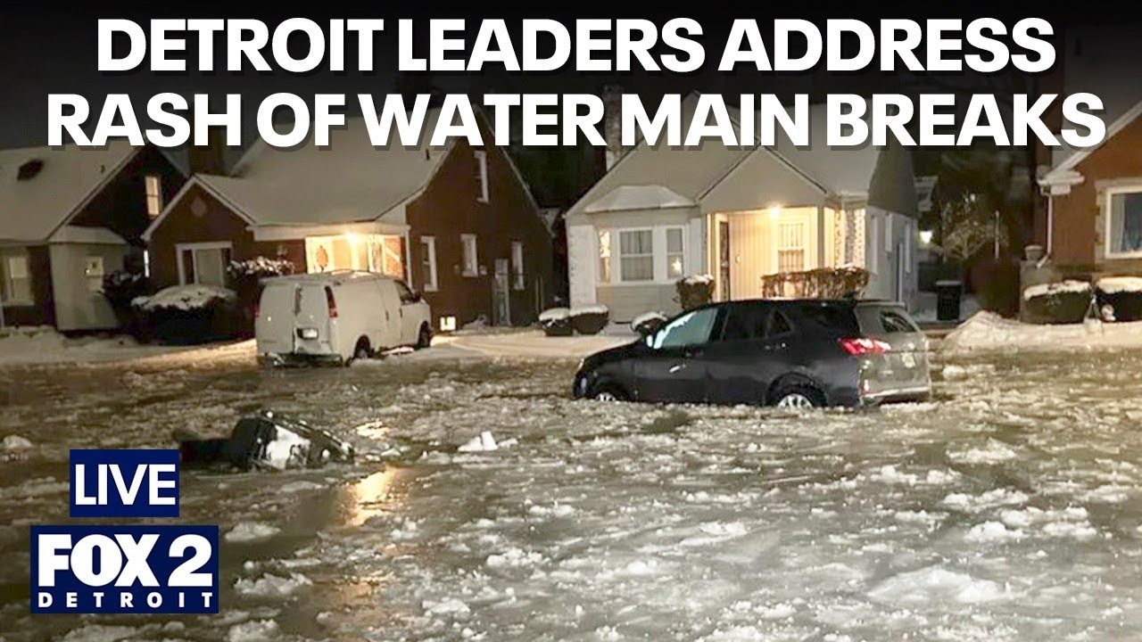 Dozens of water main breaks in Detroit, leaders give update