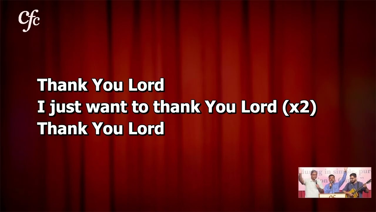 18th January 2026 - CFC Bangalore - Sunday Service