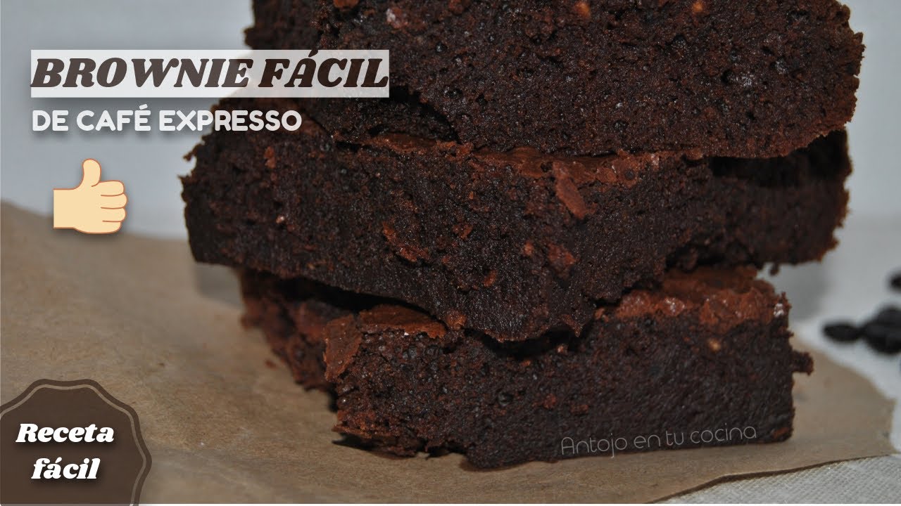 BROWNIE de CAFÉ Espresso ☕ POSTRE FÁCIL en 40 minutos