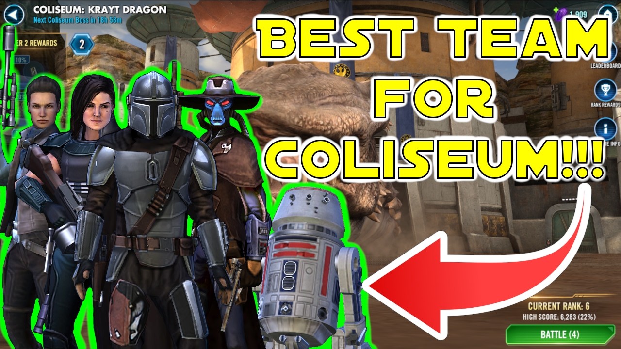 BEST TEAM FOR COLISEUM!!! - Star Wars Galaxy of Heroes Era of the New Repubilc