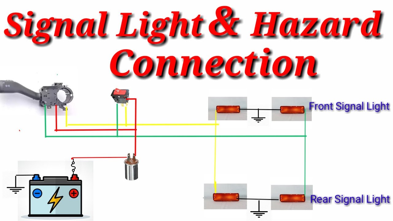 Signal Light And Hazard Connection or Wiring Diagram