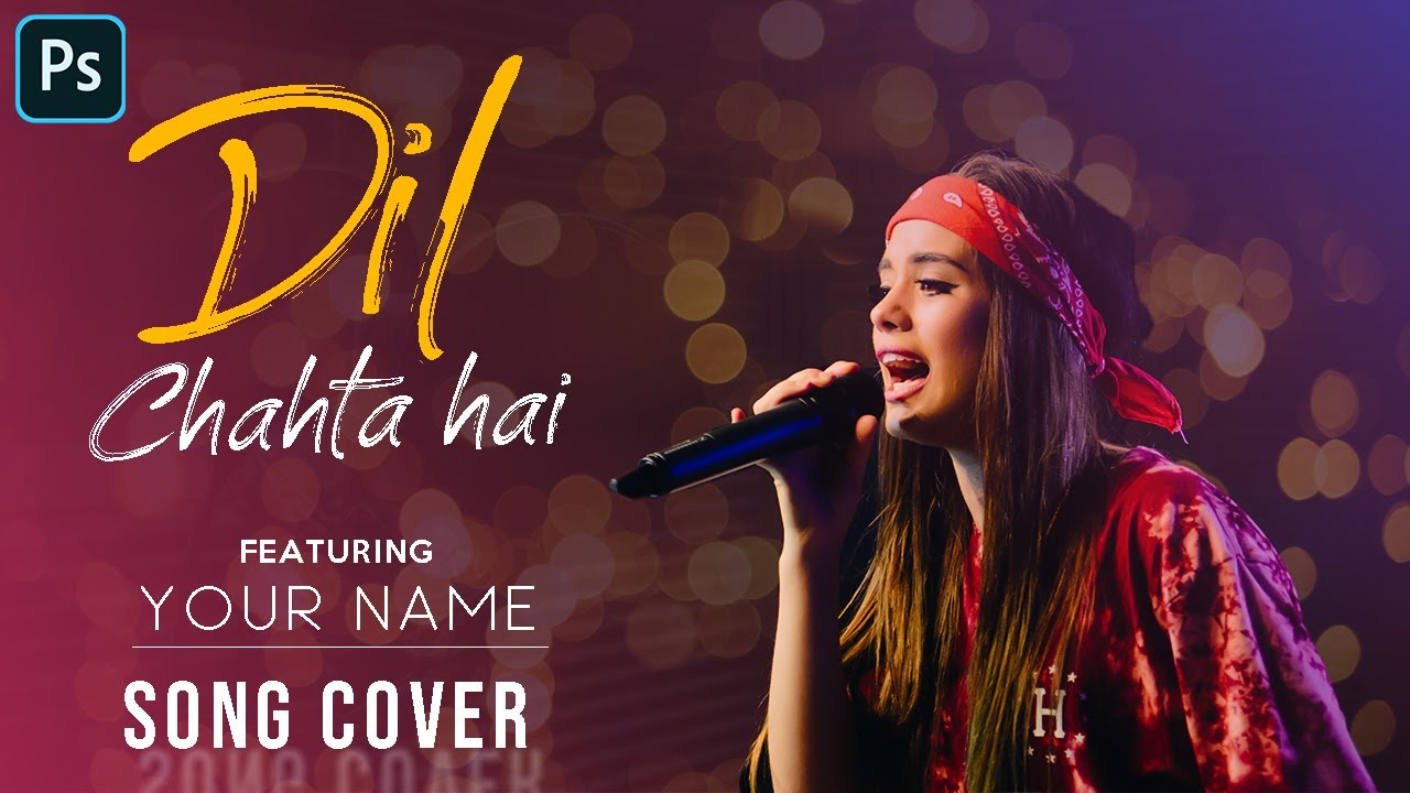 How to make professional looking simple thumbnail for Song,music cover videos in Photoshop | 2020