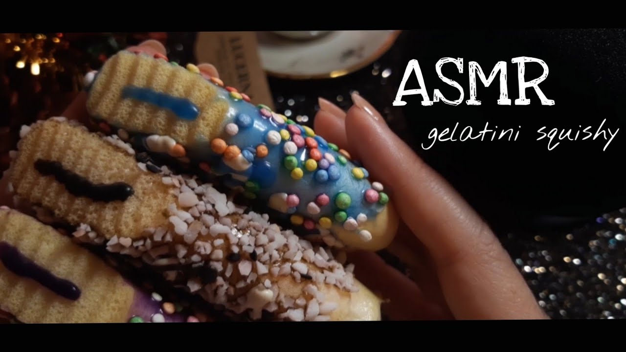 ASMR Relax con 3 gelatini squishy 💜