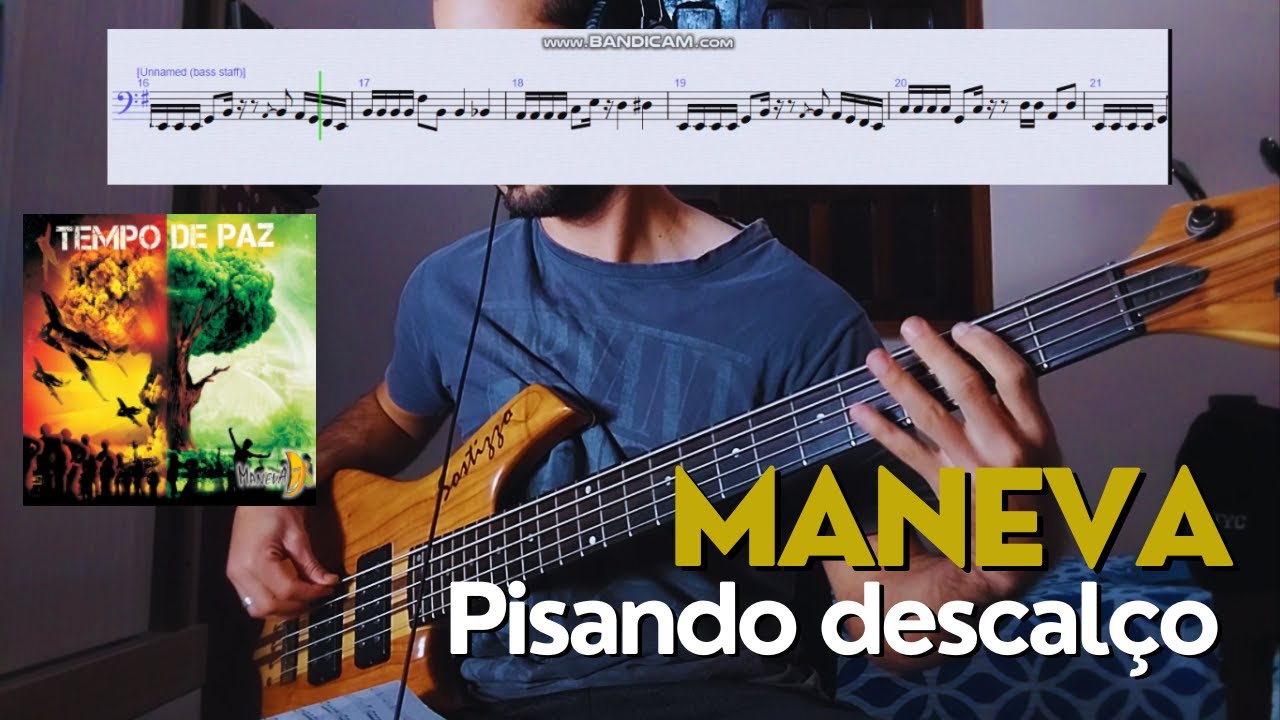 Pisando descalço - Maneva - Baixo cover C/partitura