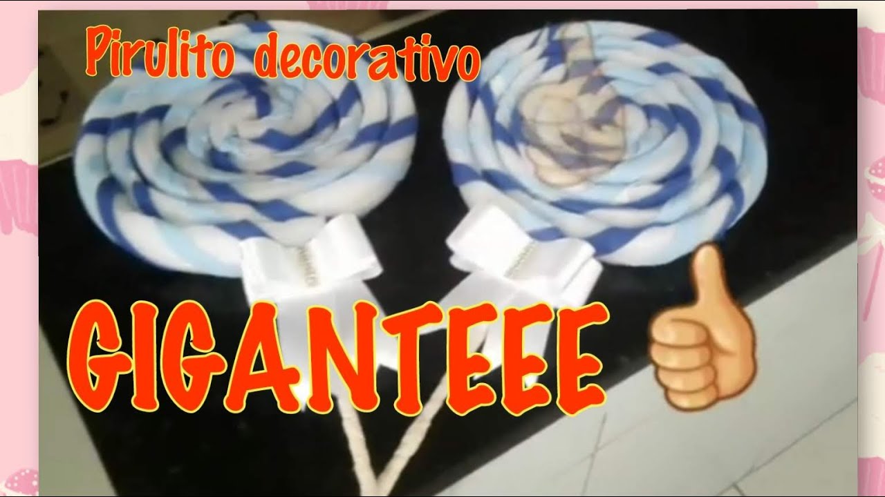 Pirulito gigante decorativo para festas 🍭🍭🍭