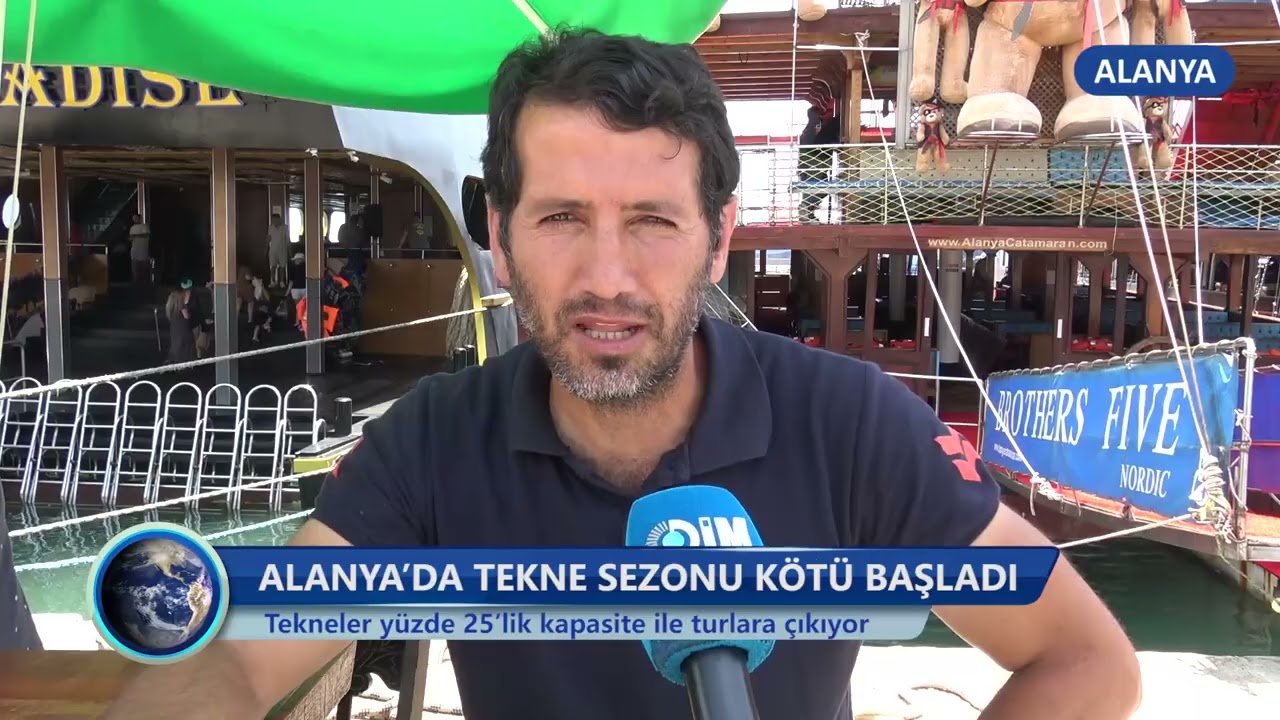 Alanya'da tekne sezonu k&ouml;t&uuml; başladı-Dim TV Haberler