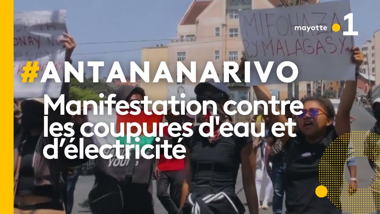Tananarive : manifestation contre les coupures d'eau et d&rsquo;&eacute;lectricit&eacute;