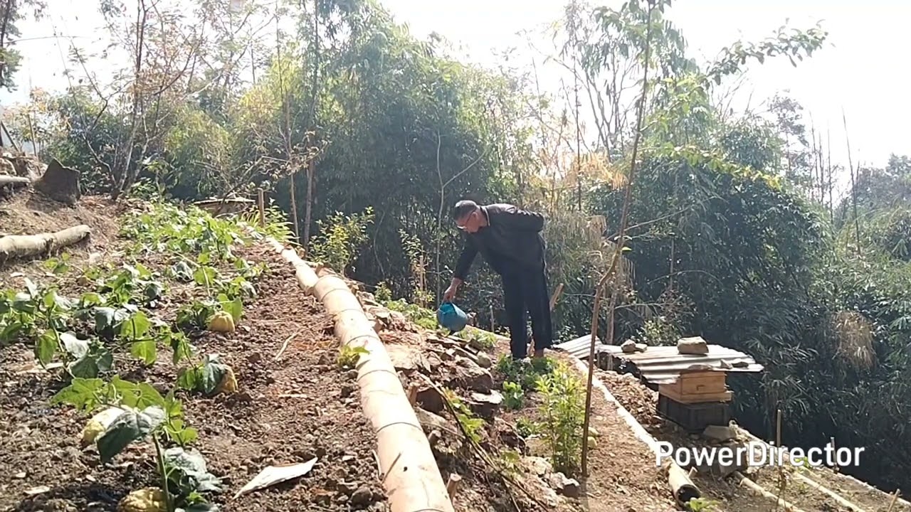 Dignity of labour. Work and eat. Watering and gardening, some of my favourites. 