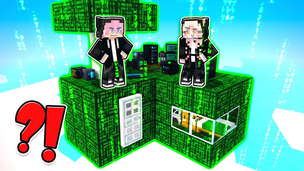 MOMON & ATUN TERJEBAK di SKYBLOCK HACKER, KITA HARUS BERTAHAN SELAMA 100 HARI di SINI @BANGJBLOX