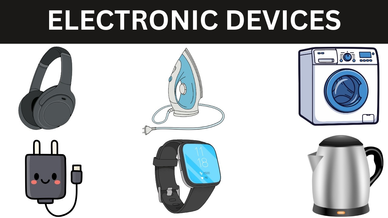 Electronic Devices for Kids ⚡ | Learn Gadgets Names & Uses | Technology for Children
