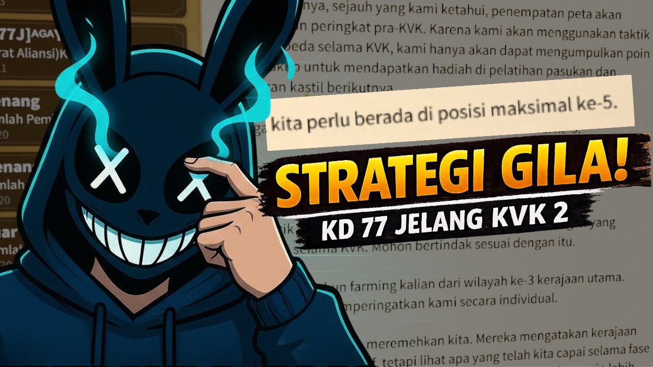 DILARANG PUSH PRE-KVK?! STRATEGI GILA KD 77 JELANG KVK 2 | Rise of Kingdoms