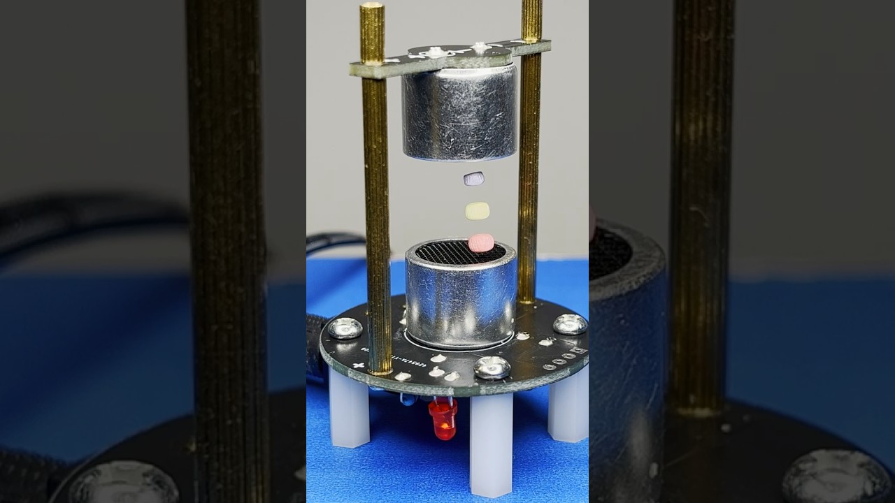 Ultrasonic Acoustic Levitation #shorts #levitating #acousticlevitation #ultrasoniclevitation