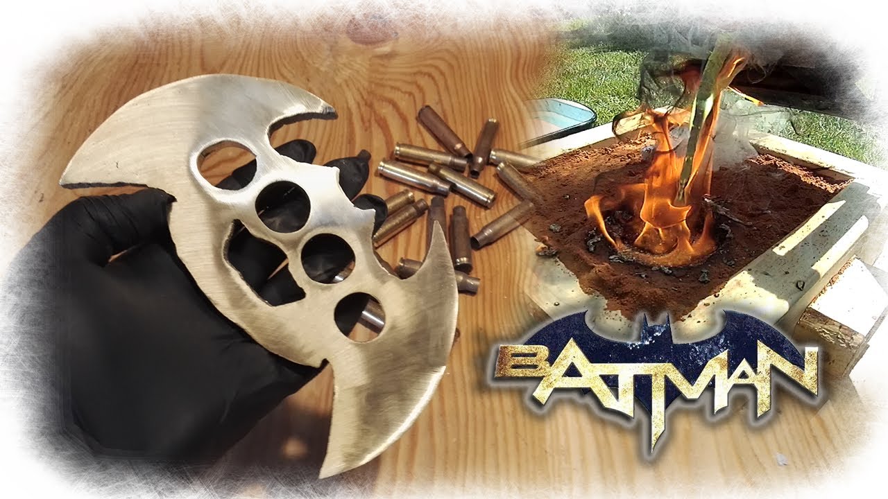 Casting Brass Batman Knuckle Duster from Bullet Shells