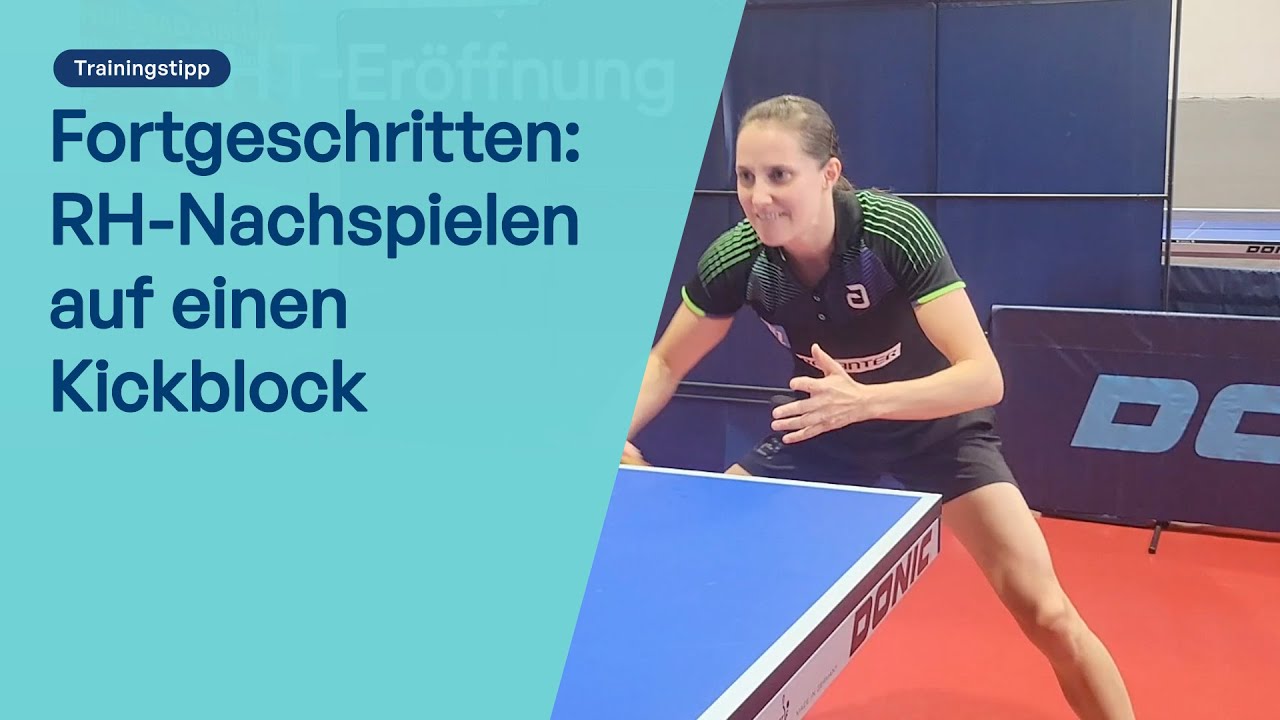 Fortgeschritten: RH-Nachspielen auf einen Kickblock