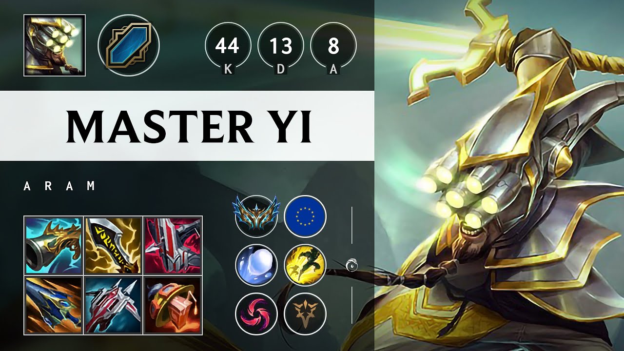 Master Yi ARAM: Pentakill, Godlike - EUW Challenger Patch 14.22