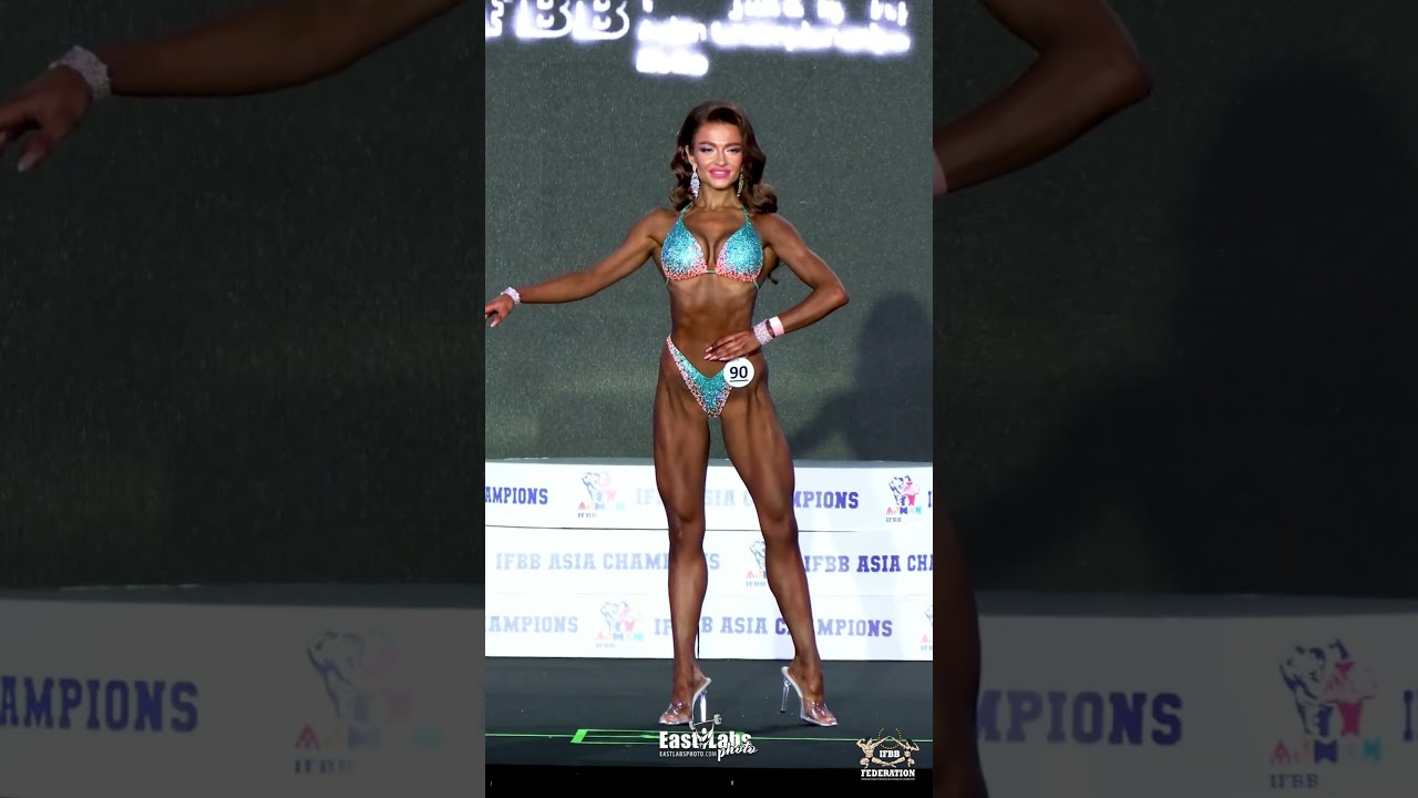 2025 IFBB Asian Championships - Bikini Up To 158cm - Yelizaveta Klimashina - Kazakhstan.