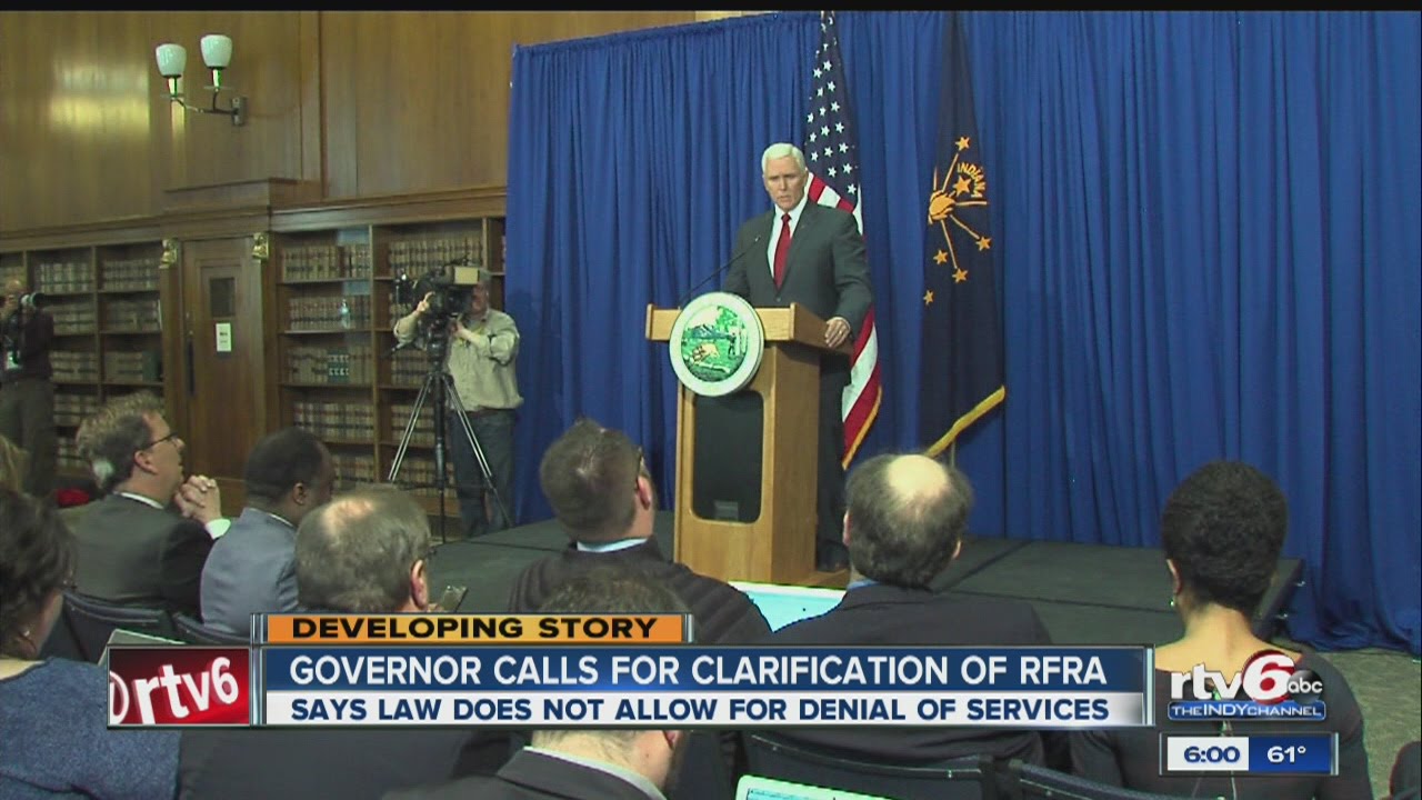 Governor calls for clarification of RFRA