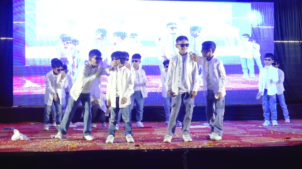 Class 2 Boys performed on chaiya chaiya Songs  4th annual day of school
