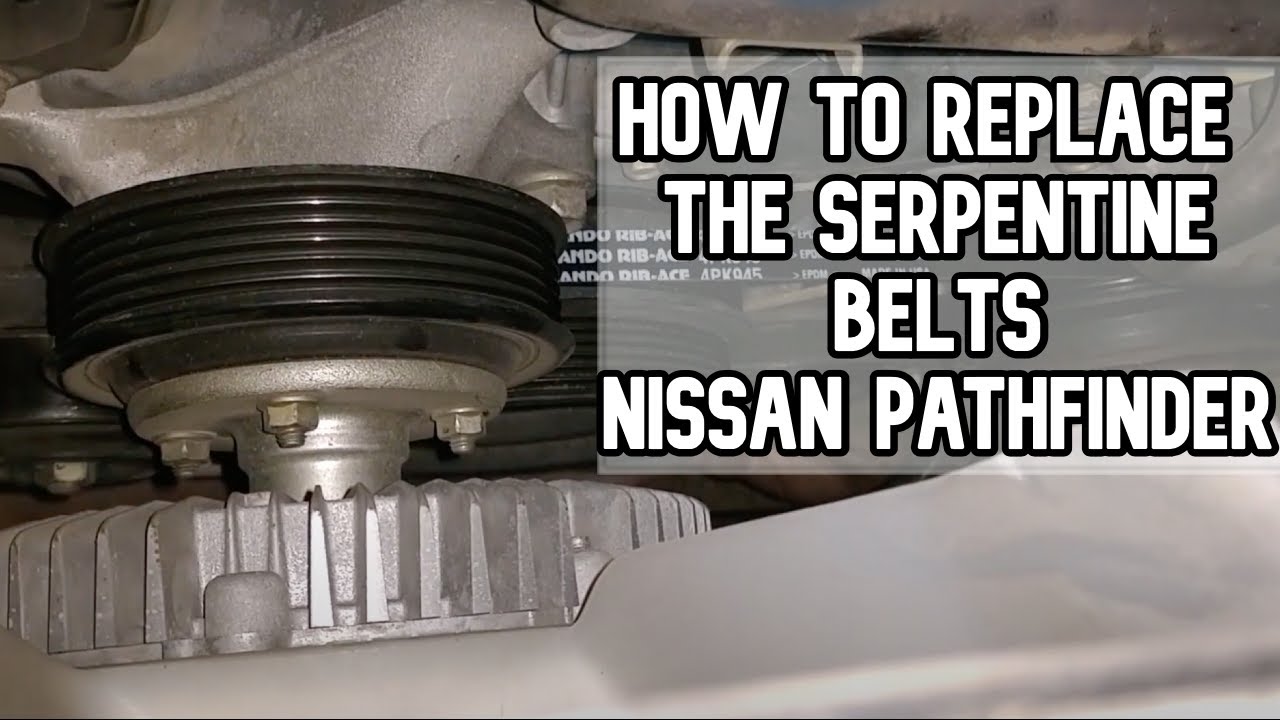 How to replace the serpentine belts in your car | Nissan Pathfinder DIY video | #diy #serpentine