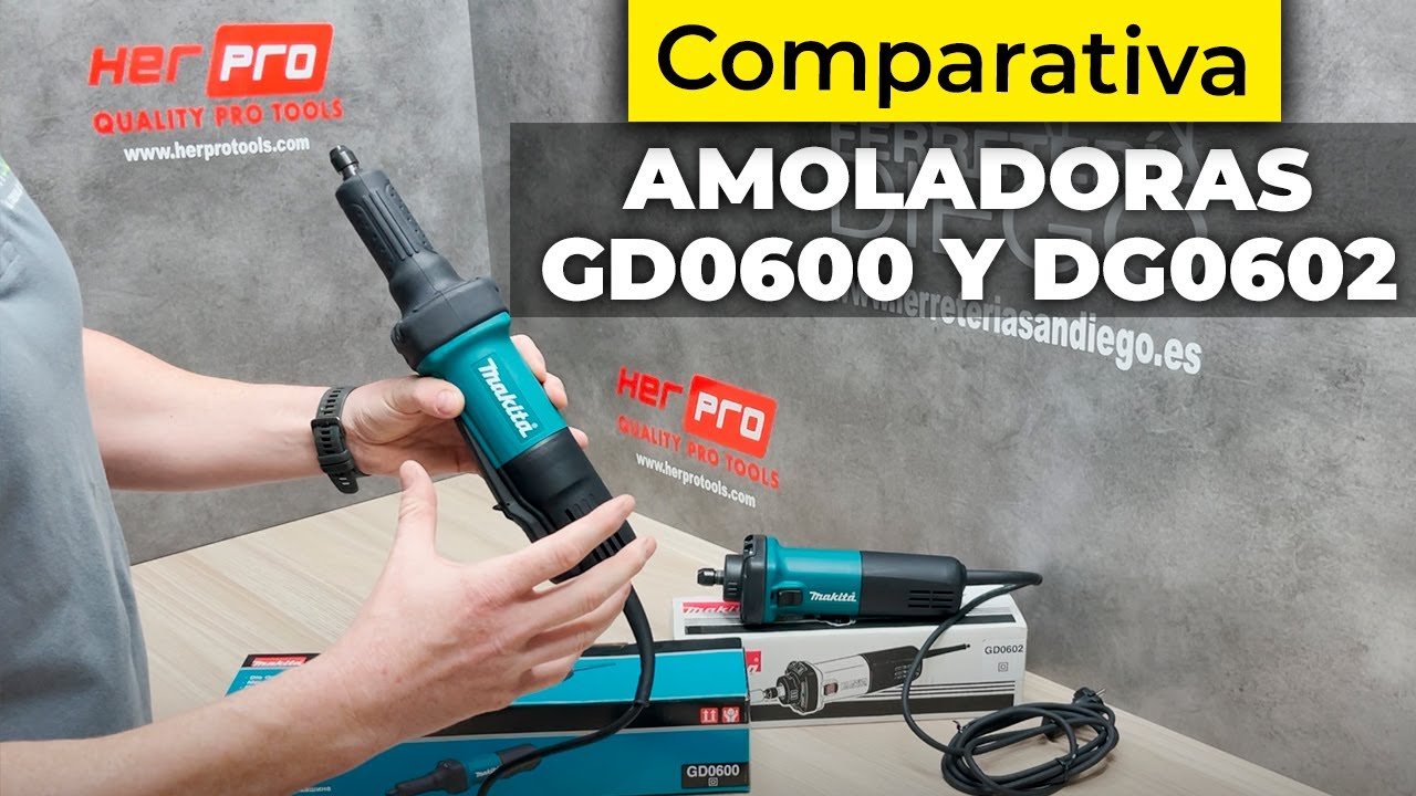 Comparativa Amoladoras Rectas Makita GD0600 Y DG0602 | Ferretería San Diego