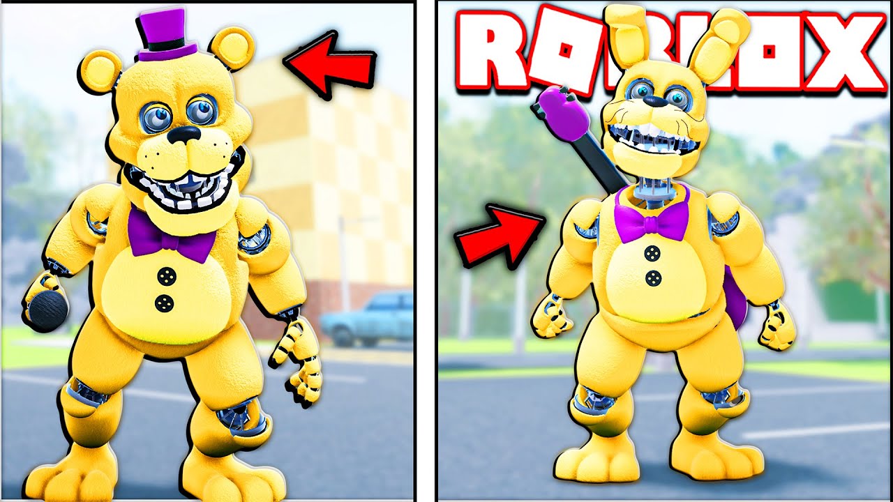 Как получить секретных персонажей Withered Golden Freddy, The Bite Fredbear и The Bite Springbonn...