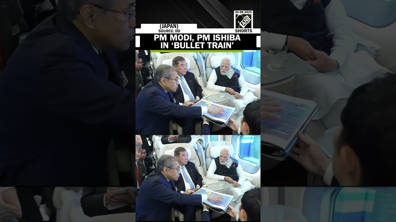 WATCH: PM Modi, Japanese PM Ishiba travel in &lsquo;Bullet train&rsquo; to reach Sendai, Japan
