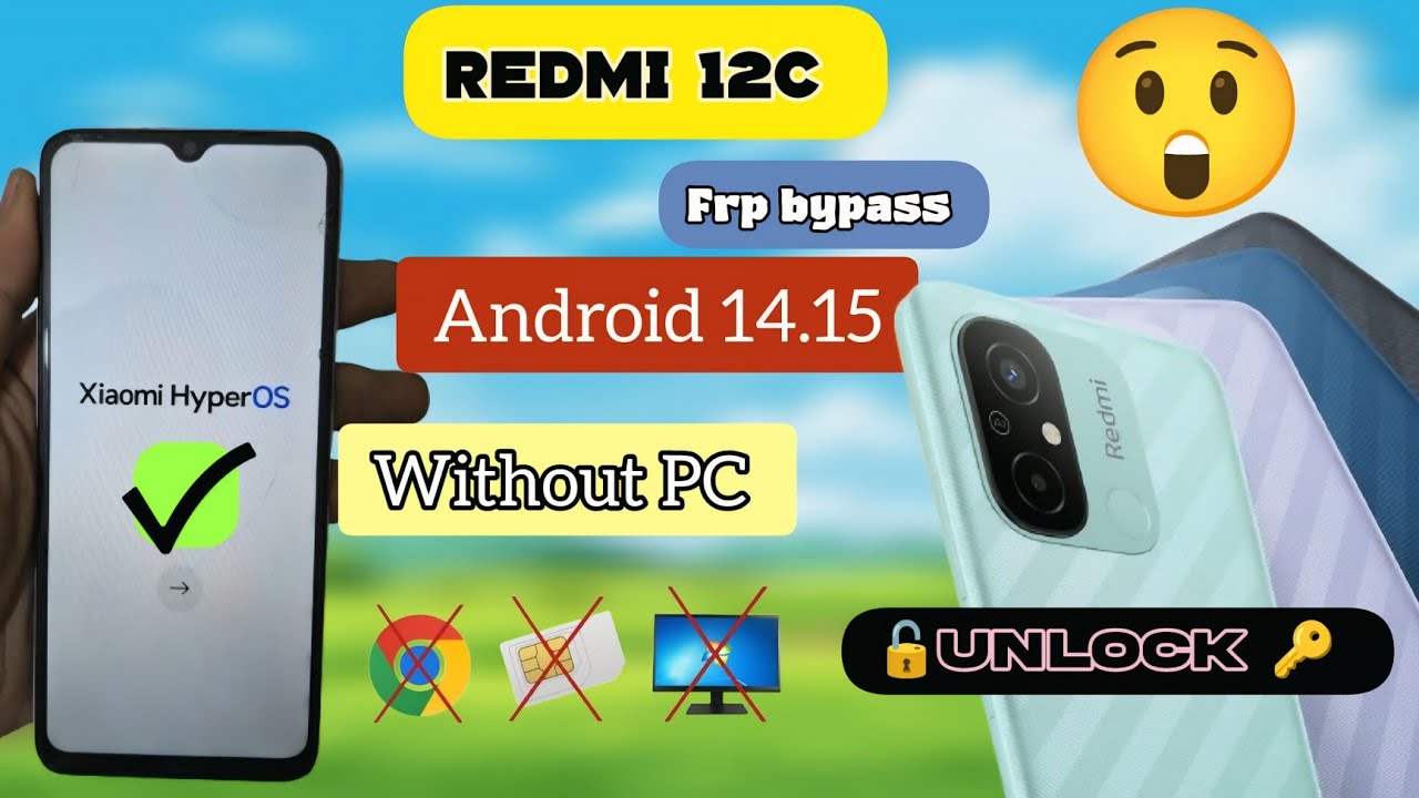 Redmi 12C FRP Bypass 😱 | Without PC Google Account Remove | 2026 Latest Method 