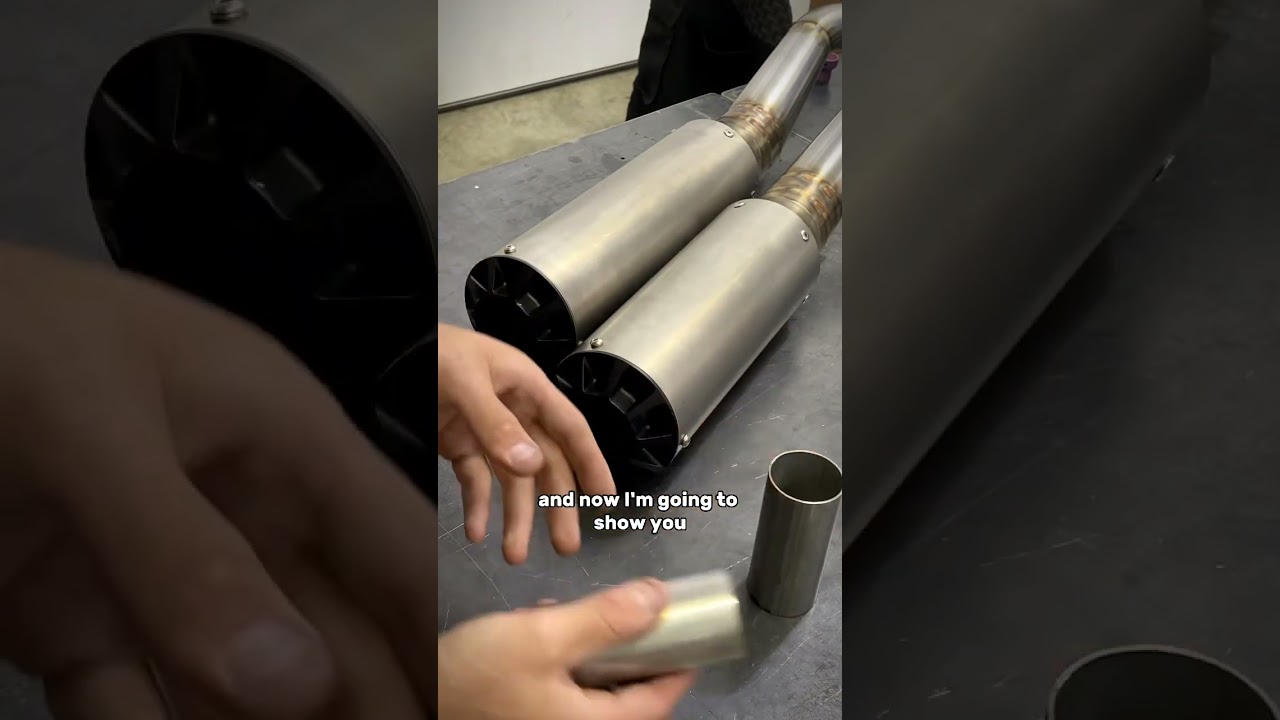 How we build the mufflers for our motorcycle racing exhausts. 🏁