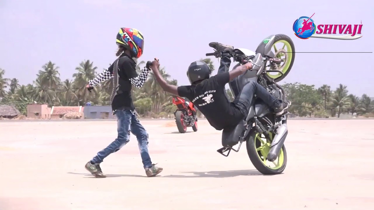 Salem Bikers Club Stunt Show in SHIVAJI TV Channel ...