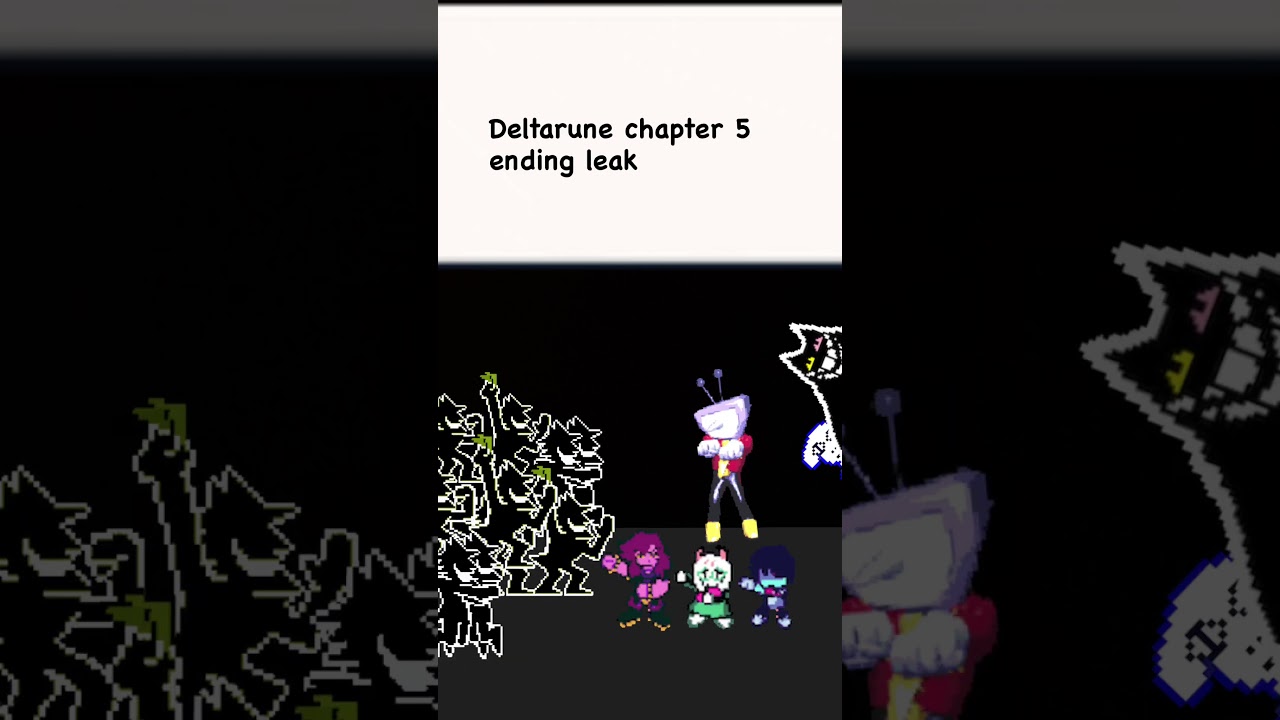 Deltarune chapter 5 ending leak. Source:Toby&rsquo;s basement. #undertale #deltarune #deltarunememe