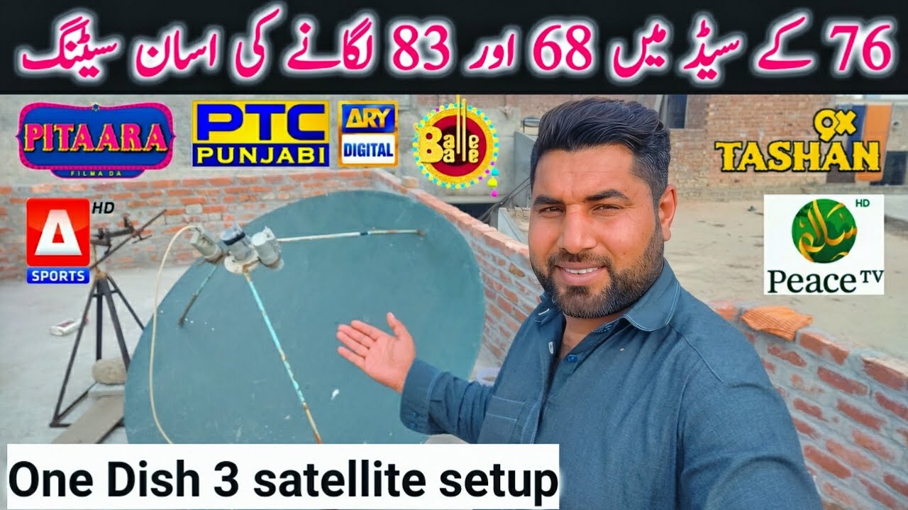 Apstar 76E With Intelsat 20 68e and G-Sat 83E Dish Antenna Setting 5fit easy multi setup Update