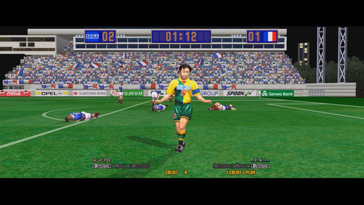 [Arcade] Virtua Striker 2 ver.98 playthrough (F.C. Sega)