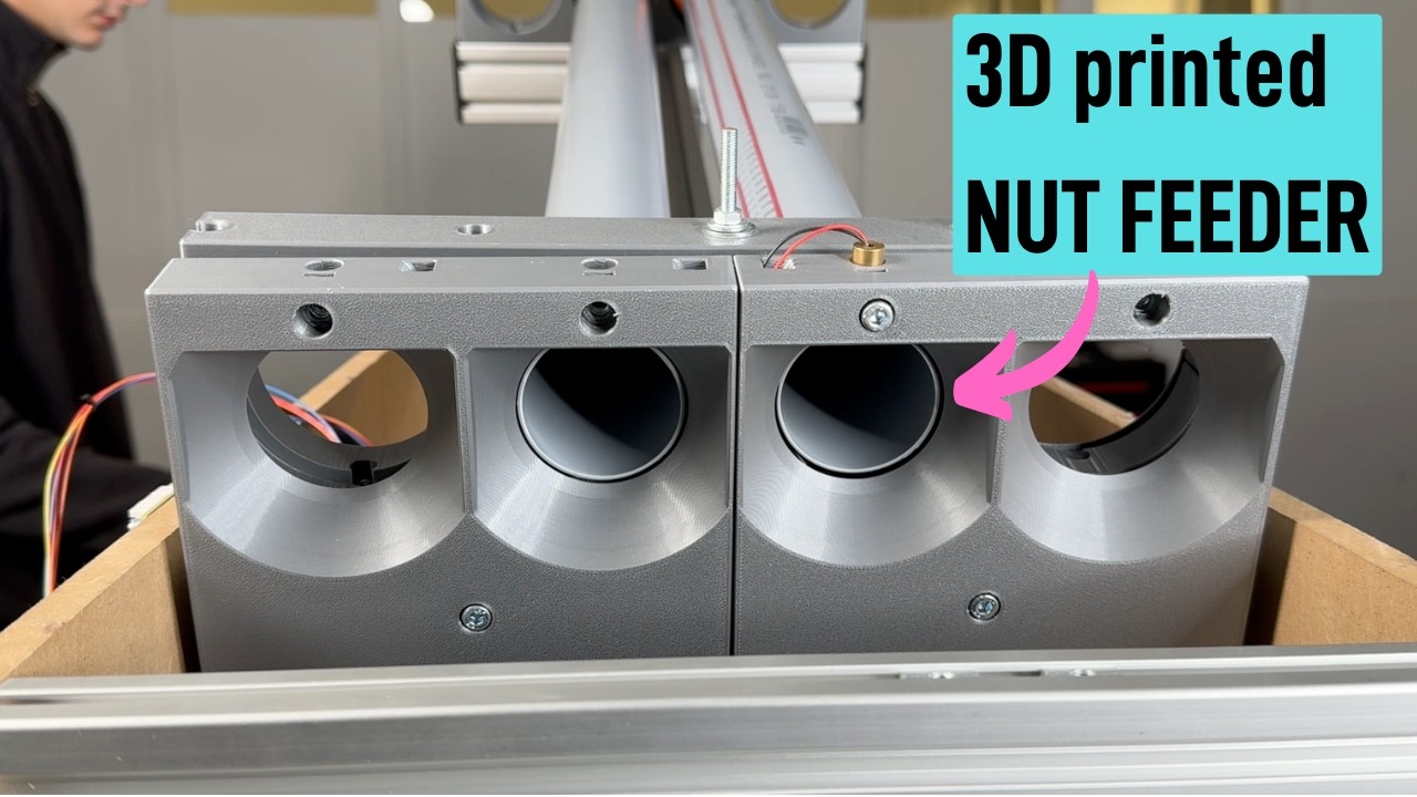 The easiest way to feed nuts - 3d printed automation #013