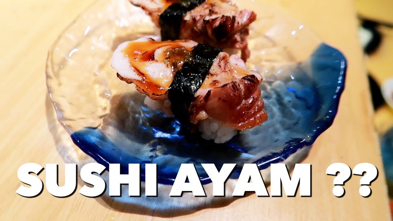 UNIK BANGET !! NYOBAIN SUSHI AYAM ??