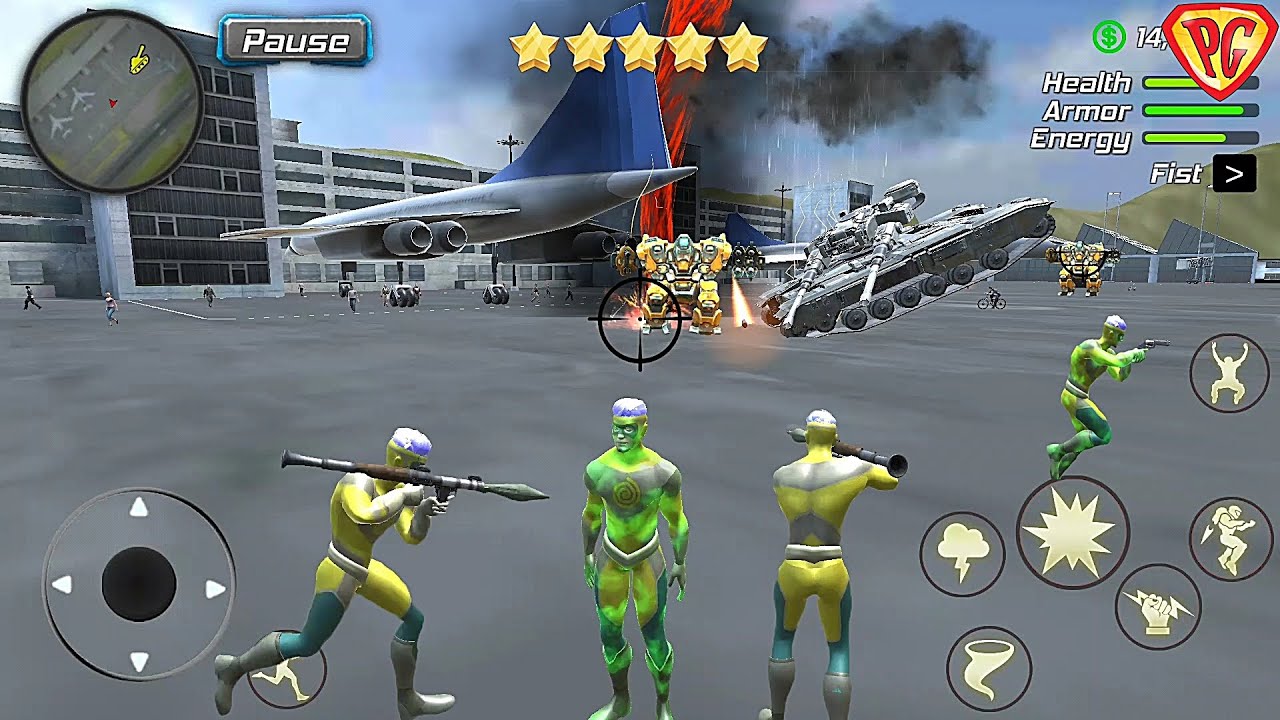 Hurricane Superhero : Wind Tornado Vegas Mafia #15 Police Robot