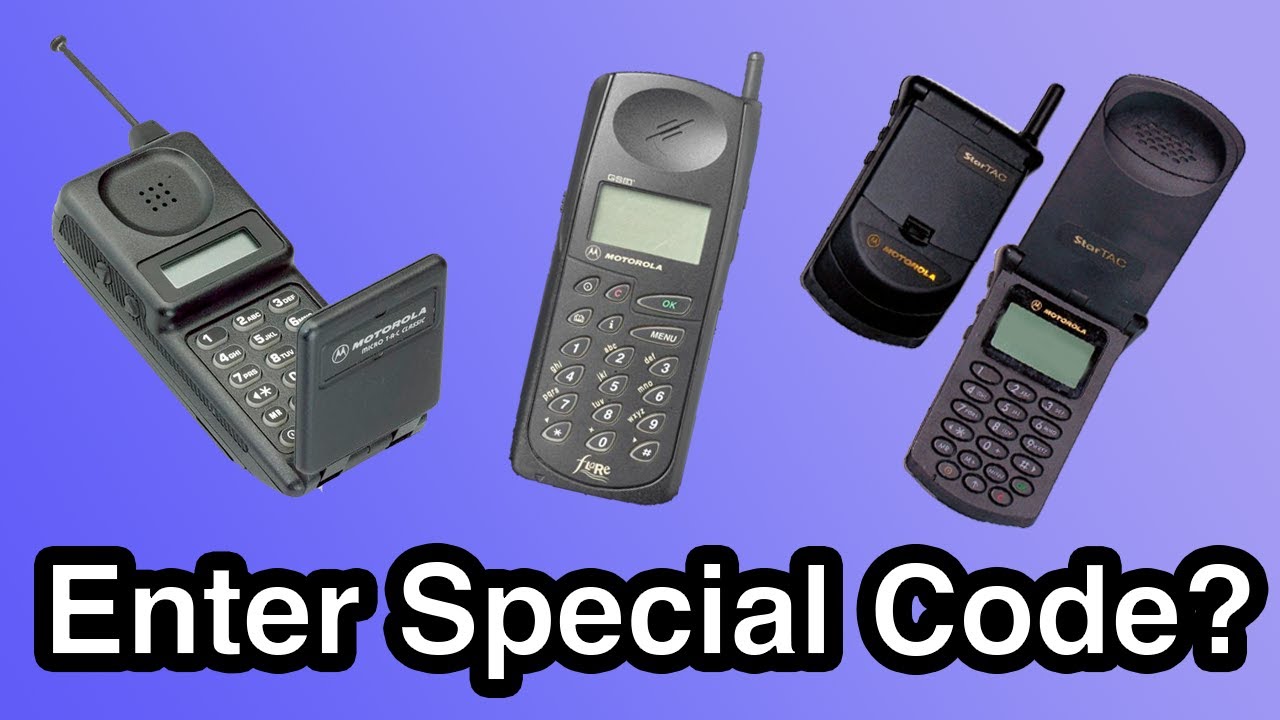 Unlocking vintage Motorolas - StarTAC, MicroTAC, Flare, International, Timeport, MR1, MR20, MR30