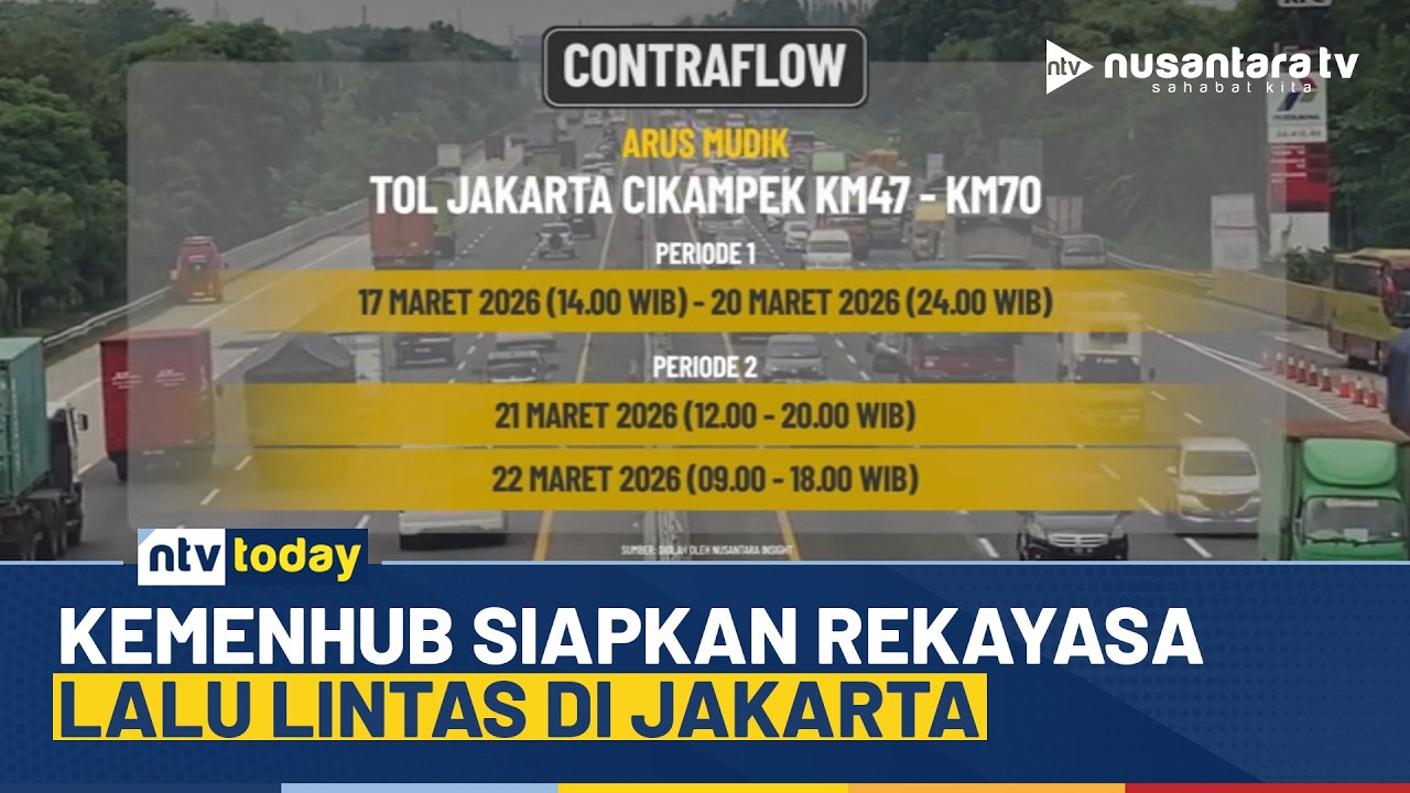 Mudik 2026 Semakin Dekat! Kemenhub Terapkan Rekayasa Lalu Lintas untuk Menghindari Kemacetan | NTV