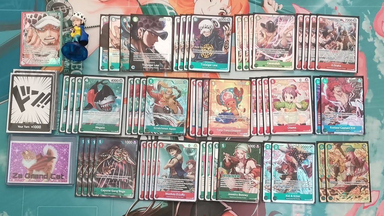 OP01 R/G Trafalgar Law! Deck List Tutorial One Piece TCG - Za Grand Cat Vs Big Bus Man #onepiecetcg