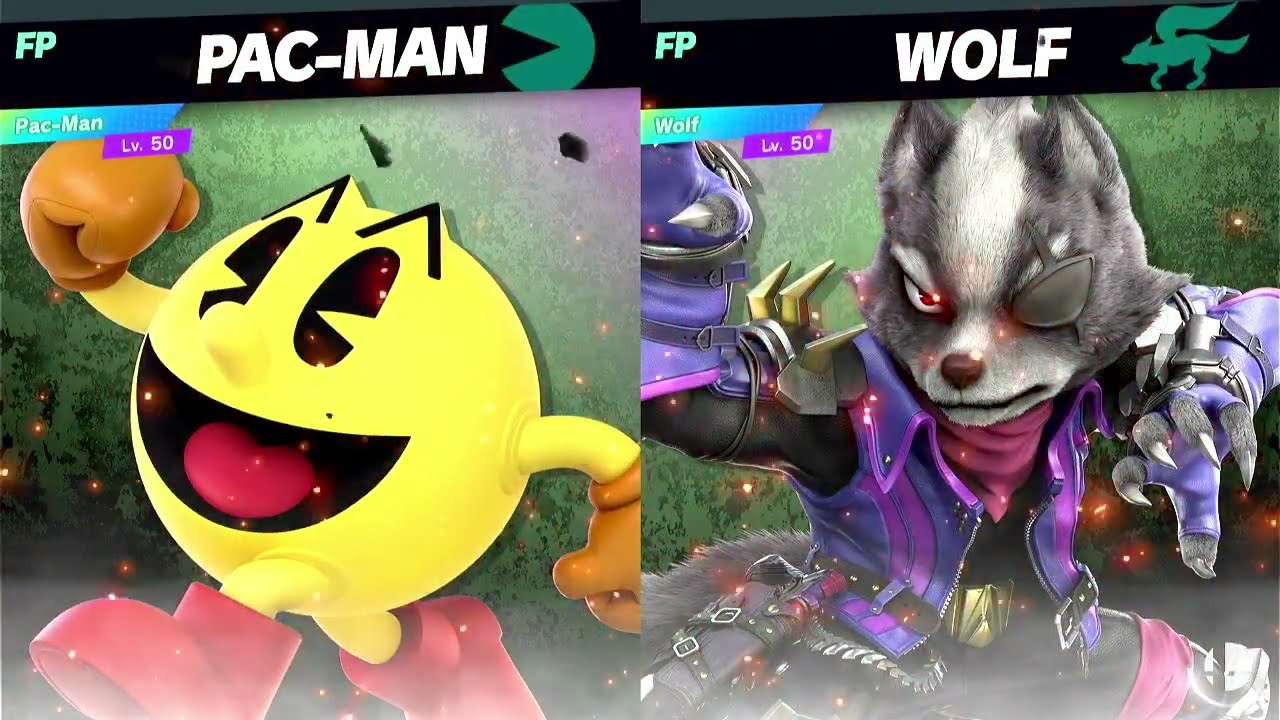 Super Smash Bros Ultimate Amiibo Fights Pac Man vs the World #42 vs Wolf