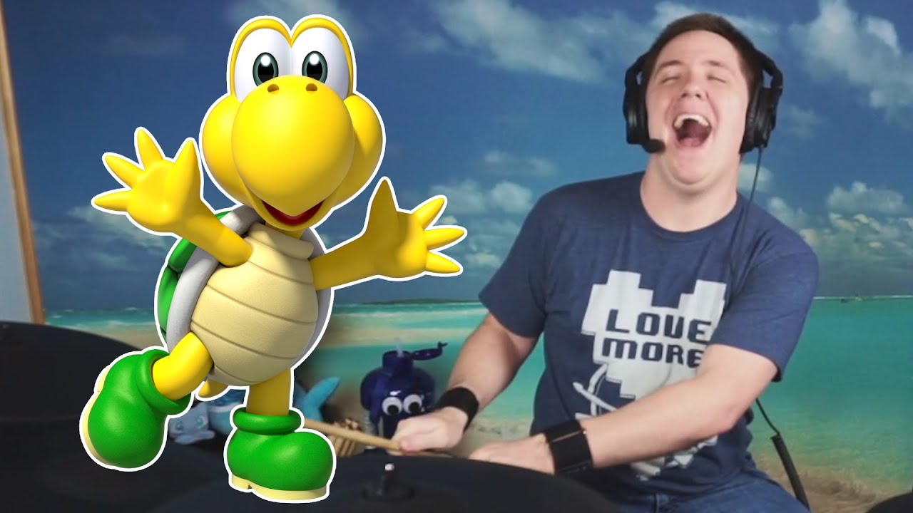 I Attempt To Dance To Every Bah While Playing New Super Mario Bros Theme On Drums!