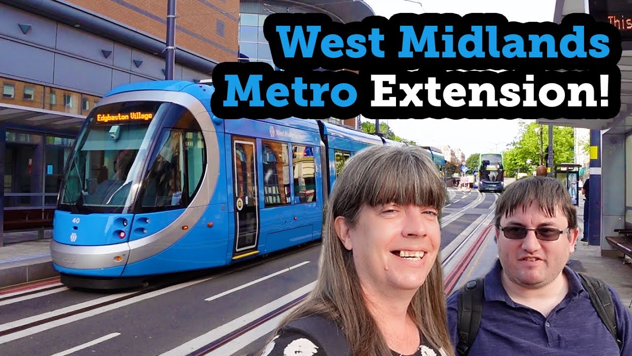 The First Tram on the Edgbaston West Midlands Metro Extension!