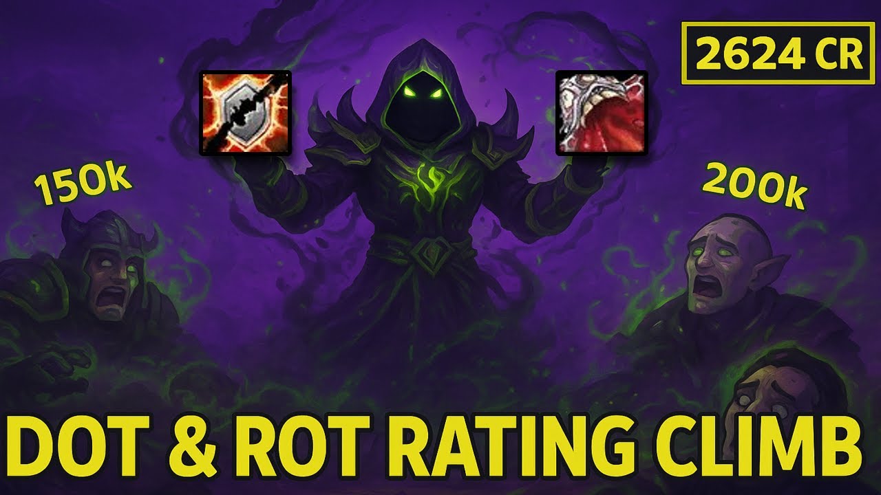 Affliction Damage Is ILLEGAL at 2624 CR 😭💜 | Solo Shuffles | BuaLock Warlock PVP | The War Within