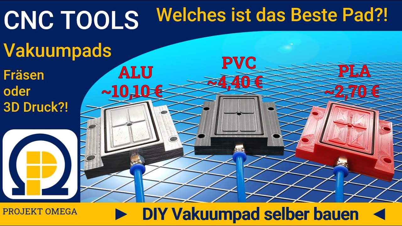 DIY CNC Tools - Welches Vakuumpad ist das Beste? ALU - PVC - PLA?