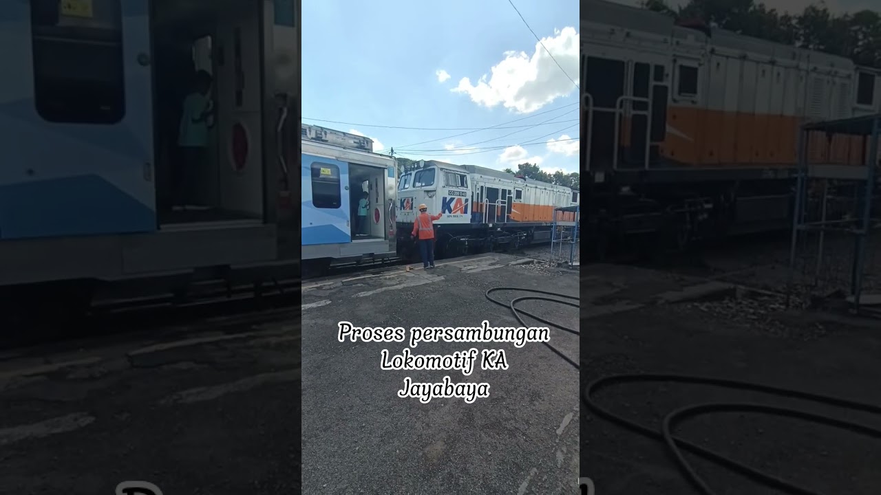 lokomotif KA jayabaya distasiun malang #fyp #keretaapijayabaya #stasiunmalang #langsir