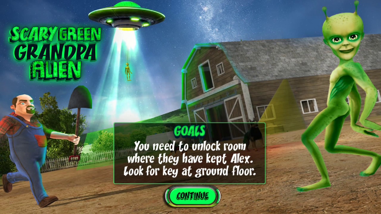 Scary Green Grandpa Alien ~ EPISODE 1 LEVEL 6~8 COMPLETED!