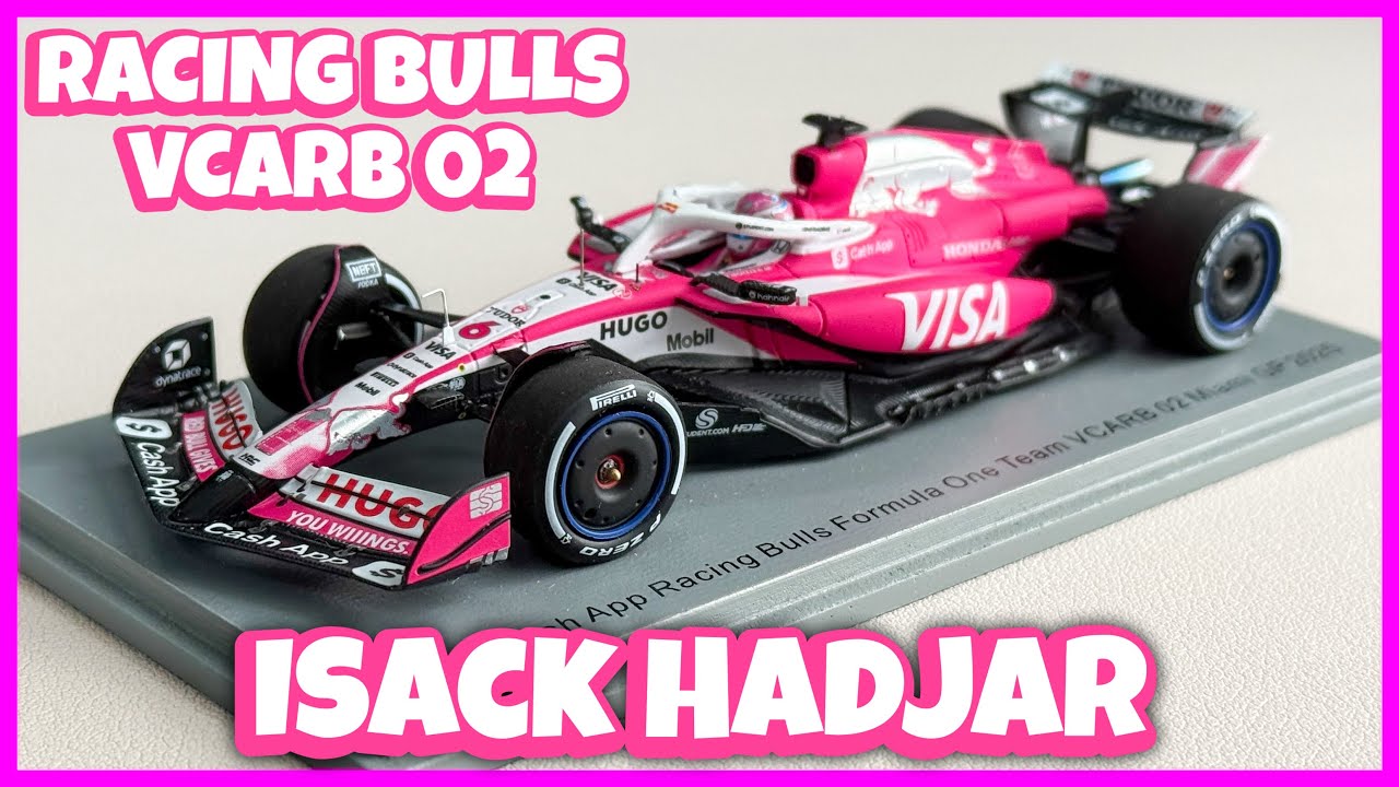 【Spark】 新フレーバー発売記念でホワイトからピンクへ大変身！？【Visa Cash App Racing Bulls VCARB 02 Miami  GP 2025 Isack Hadjar】