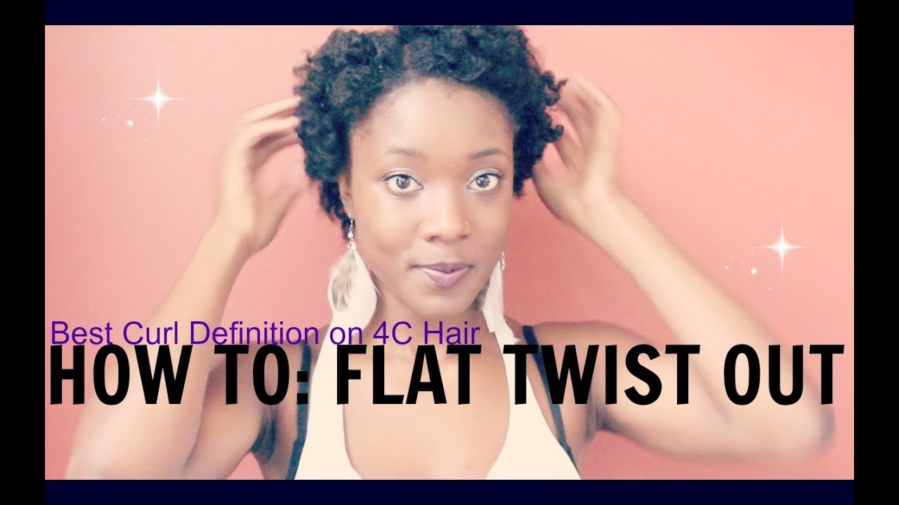 Natural Hair | How to: Curly Flat Twist Out on thin/short 4c hair (Best Curl Definition)
