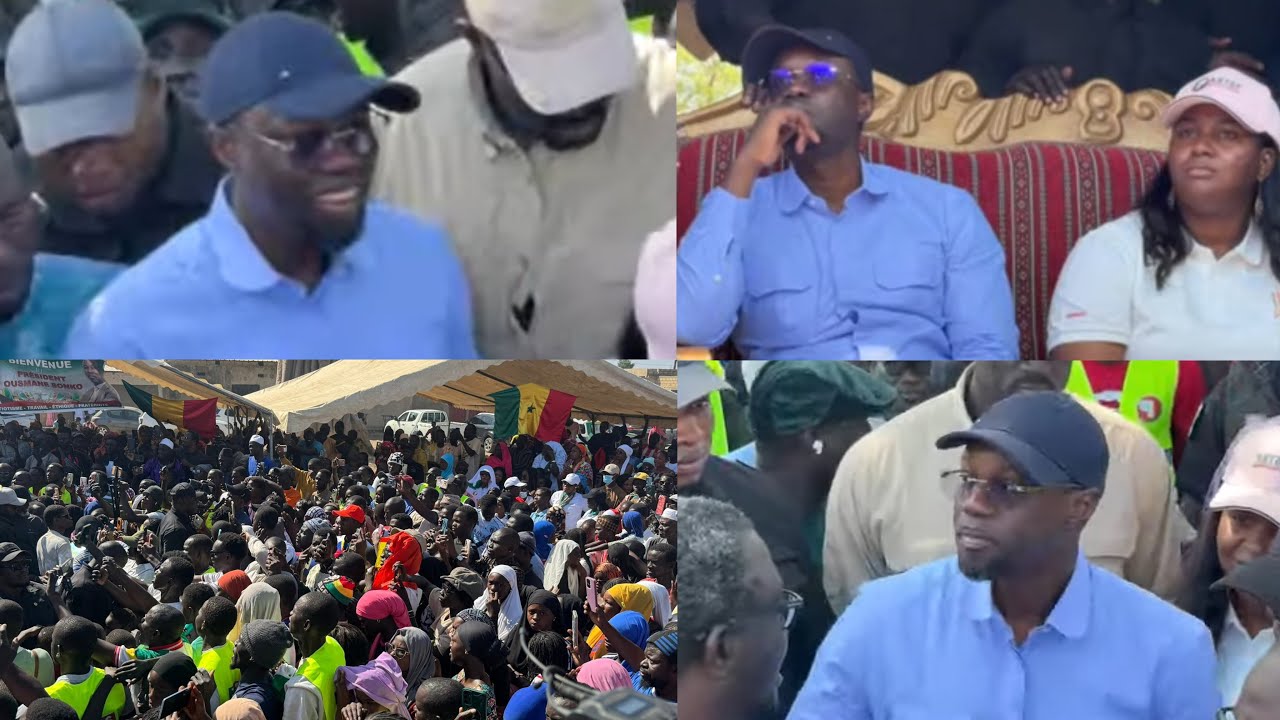 Tournée politique: Sonko ému et souriant face à la foule en tournée