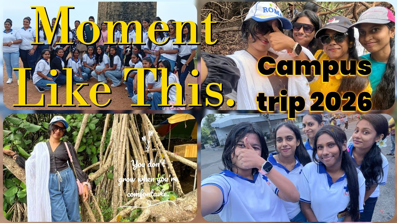 Campus Trip එකෙ මොකද උනේ අපි කොහෙද ගියේ 🐰🩷කවුද උඩ ඉදම් වැටුන අමුත්තා?